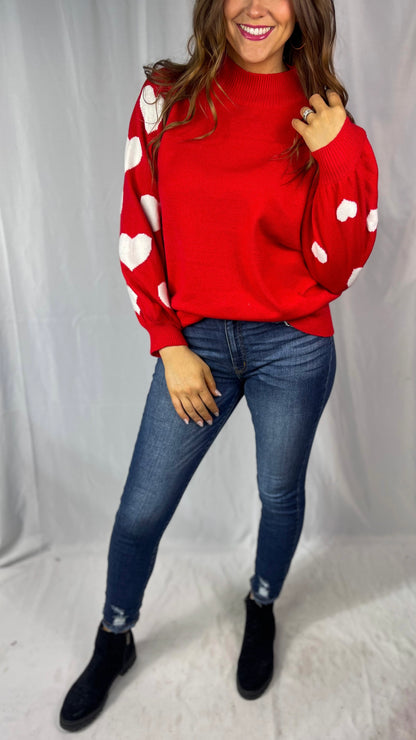 Queen Of Hearts Red Sweater