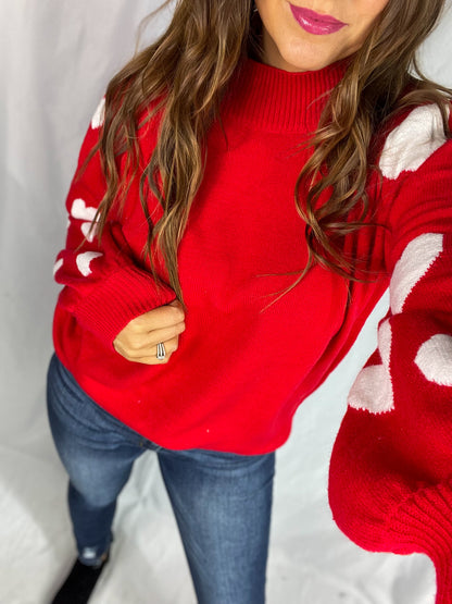 Queen Of Hearts Red Sweater
