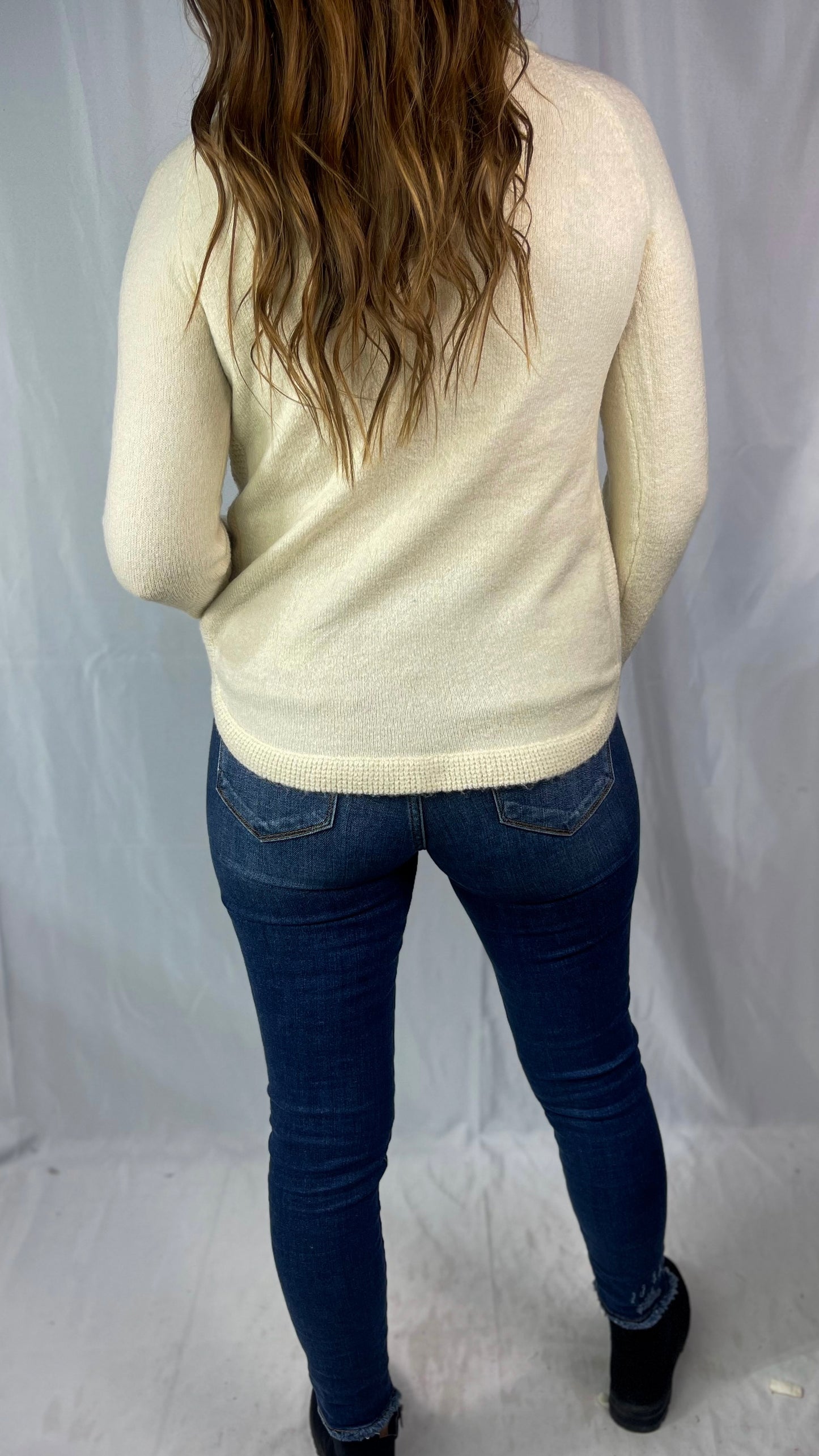 A Distant Memory Cream Cowl Neck Sweater