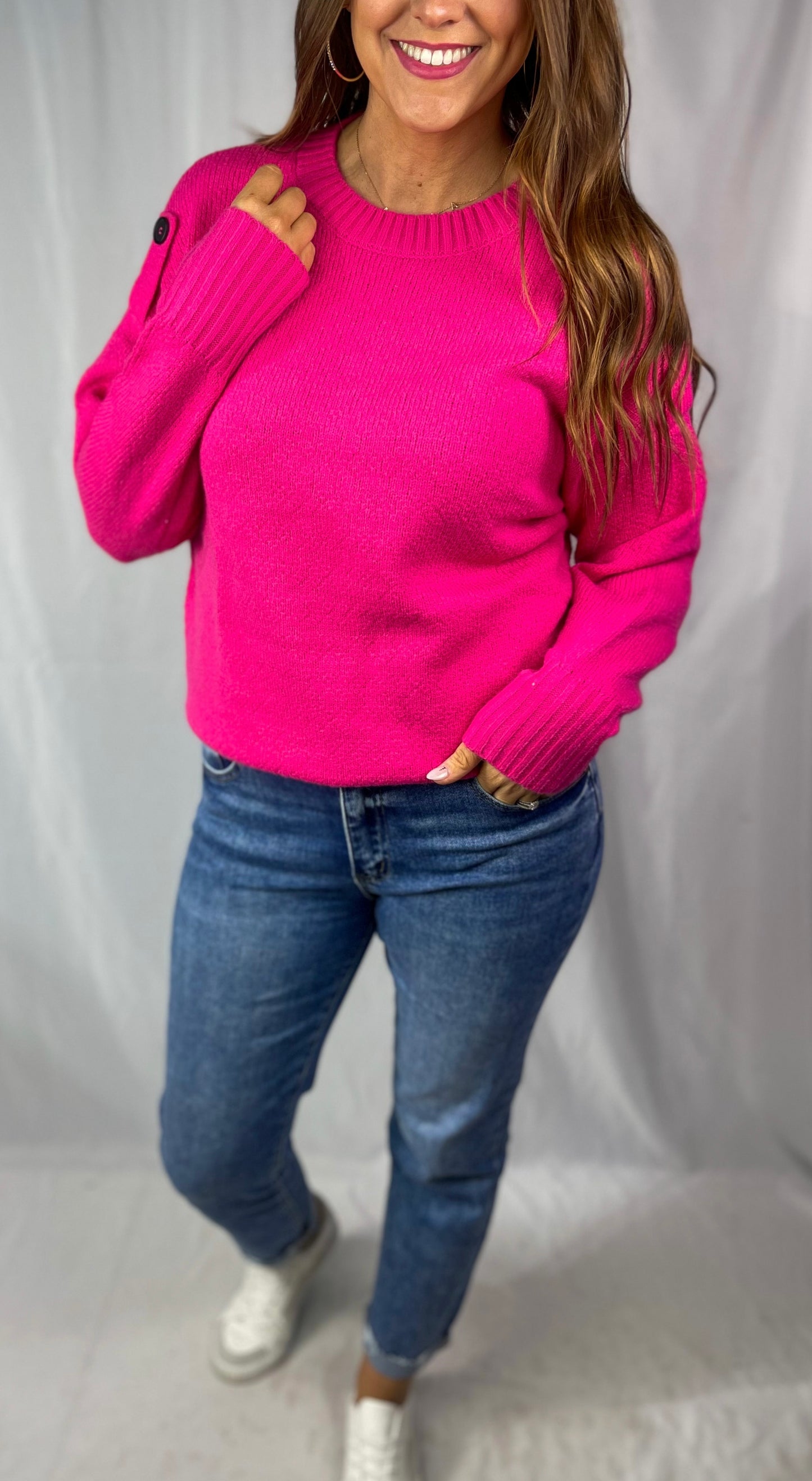 Learn As You Go Pink Sweater