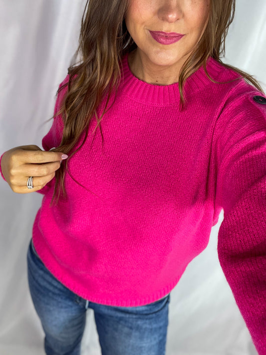 Learn As You Go Pink Sweater