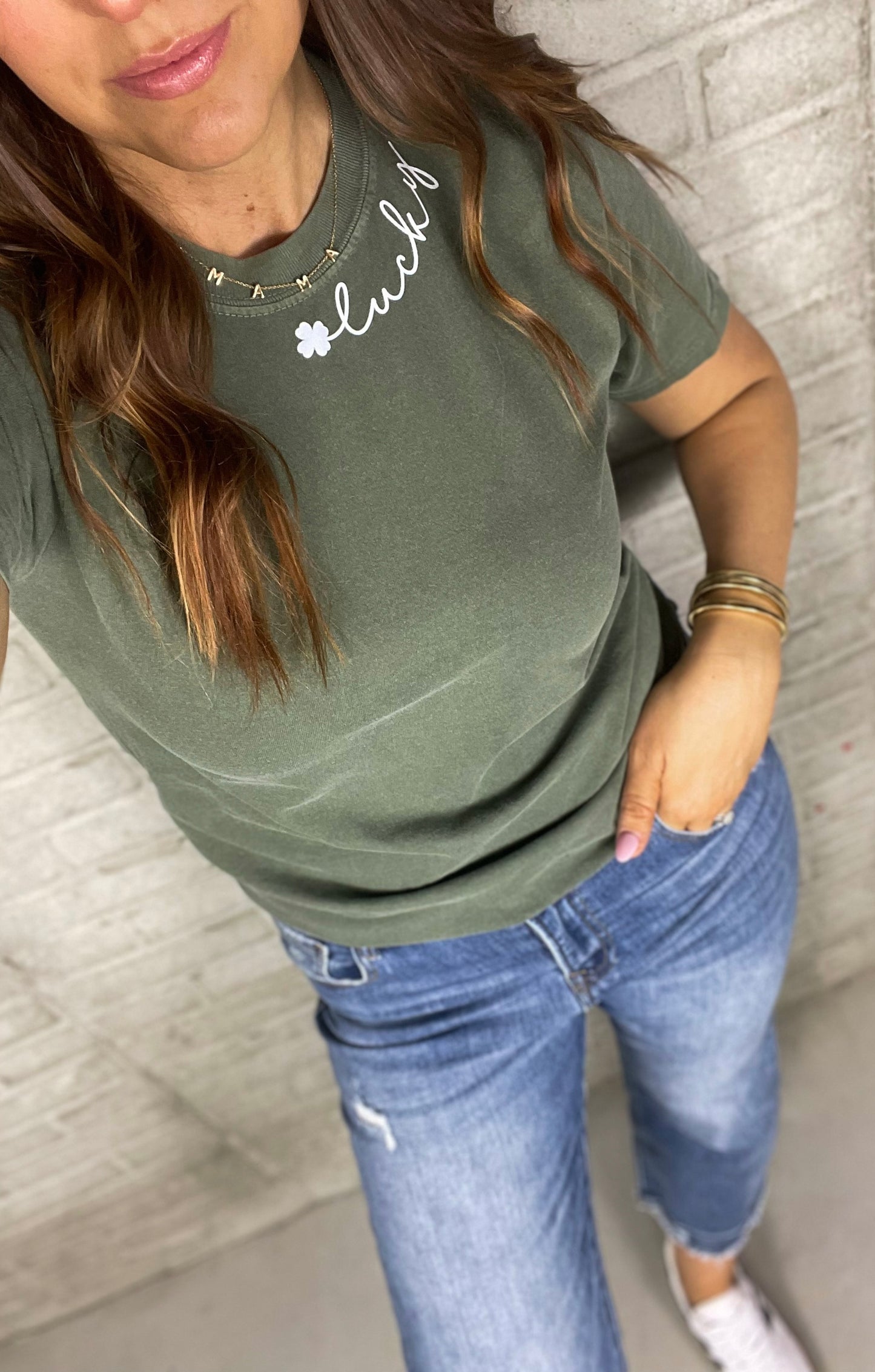 Lucky Moss Green Tee