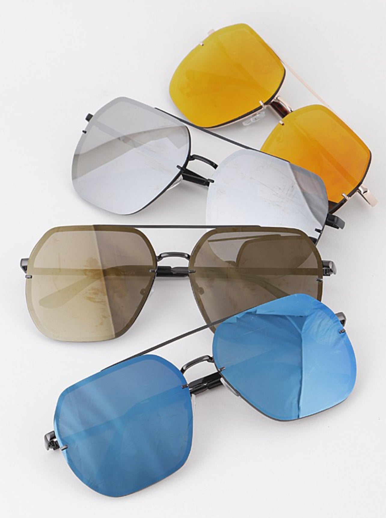 Boxy Aviator Sunglasses