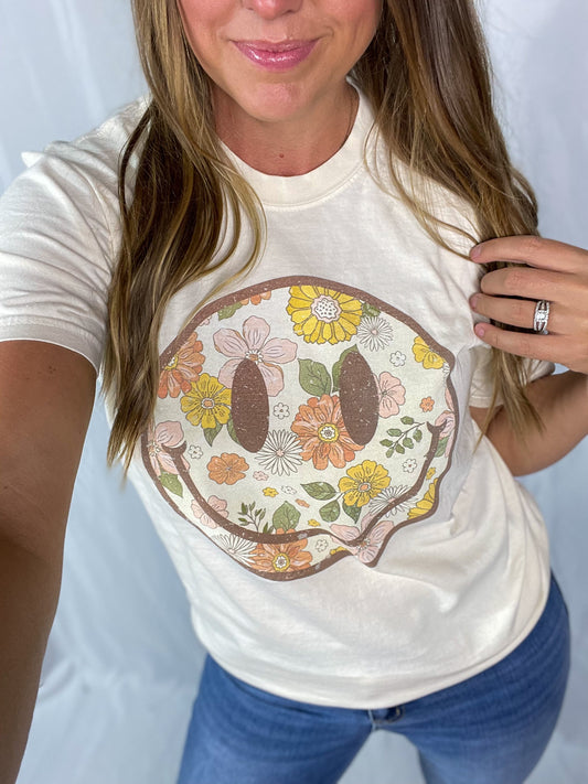 Fall Smiley Tee