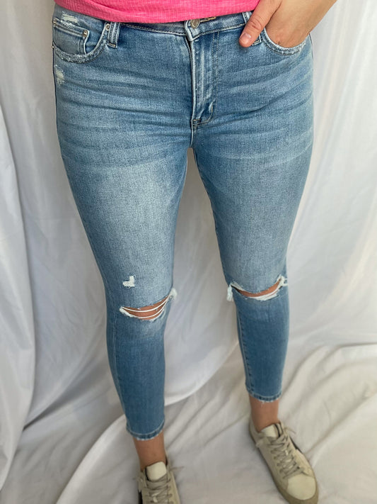 Lesley High Waisted Distressed Jeans