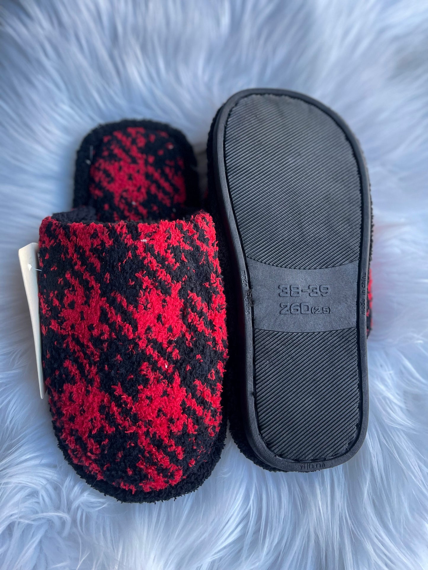 Cozy Slippers- Red
