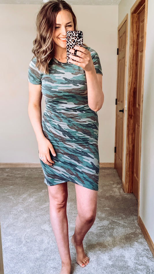 Camo T-Shirt Dress