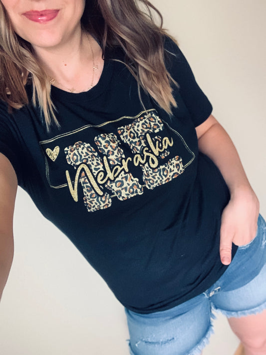 Leopard Nebraska tee