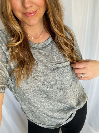 Casual Saturday Grey Tee