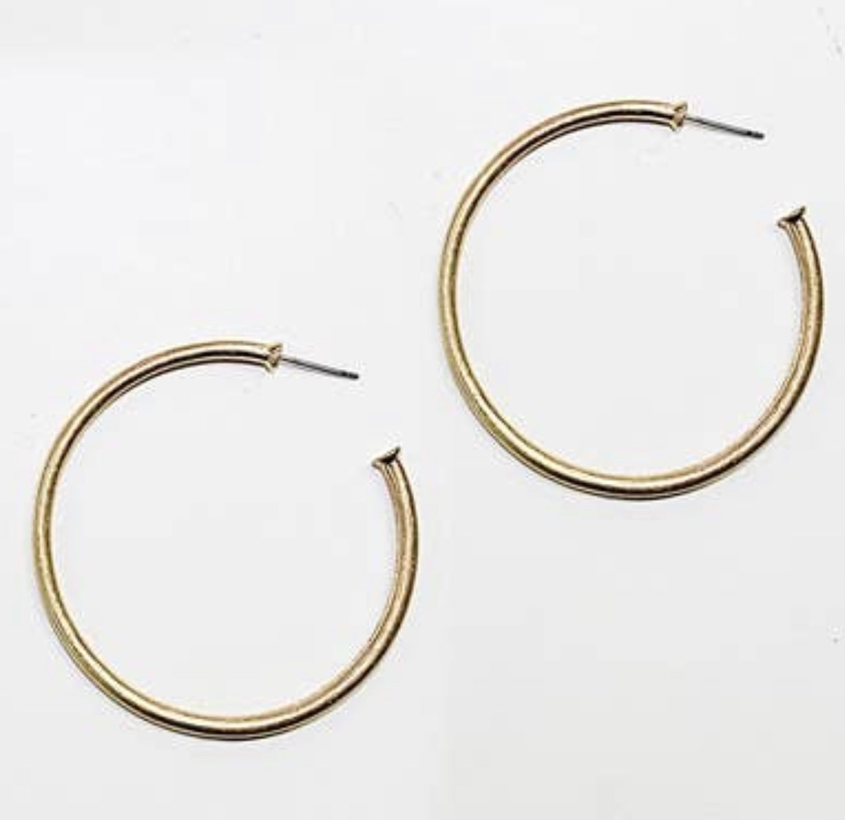 Gold Open 2" Hoop Earring