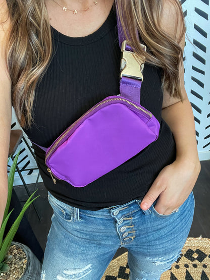 The Dupe Purple Belt Bag