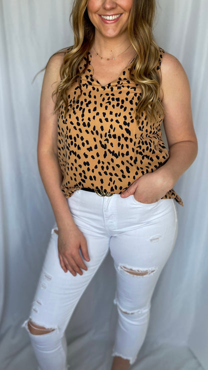 Feeling Wild Cheetah Print Blouse